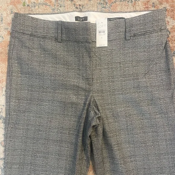 NWT Loft Plaid Trousers - Picture 3 of 6